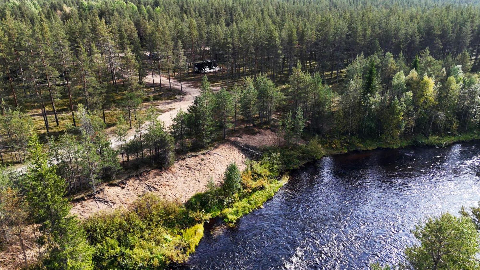 Lapland Riverside, Landscape Cabin, Kuukkeli 6, Yllaes, Tiny Home With Sauna, Fireplace, Terrace, Bbq, Wifi, Ski, Fishing, Pets Ok Äkäslompolo Buitenkant foto