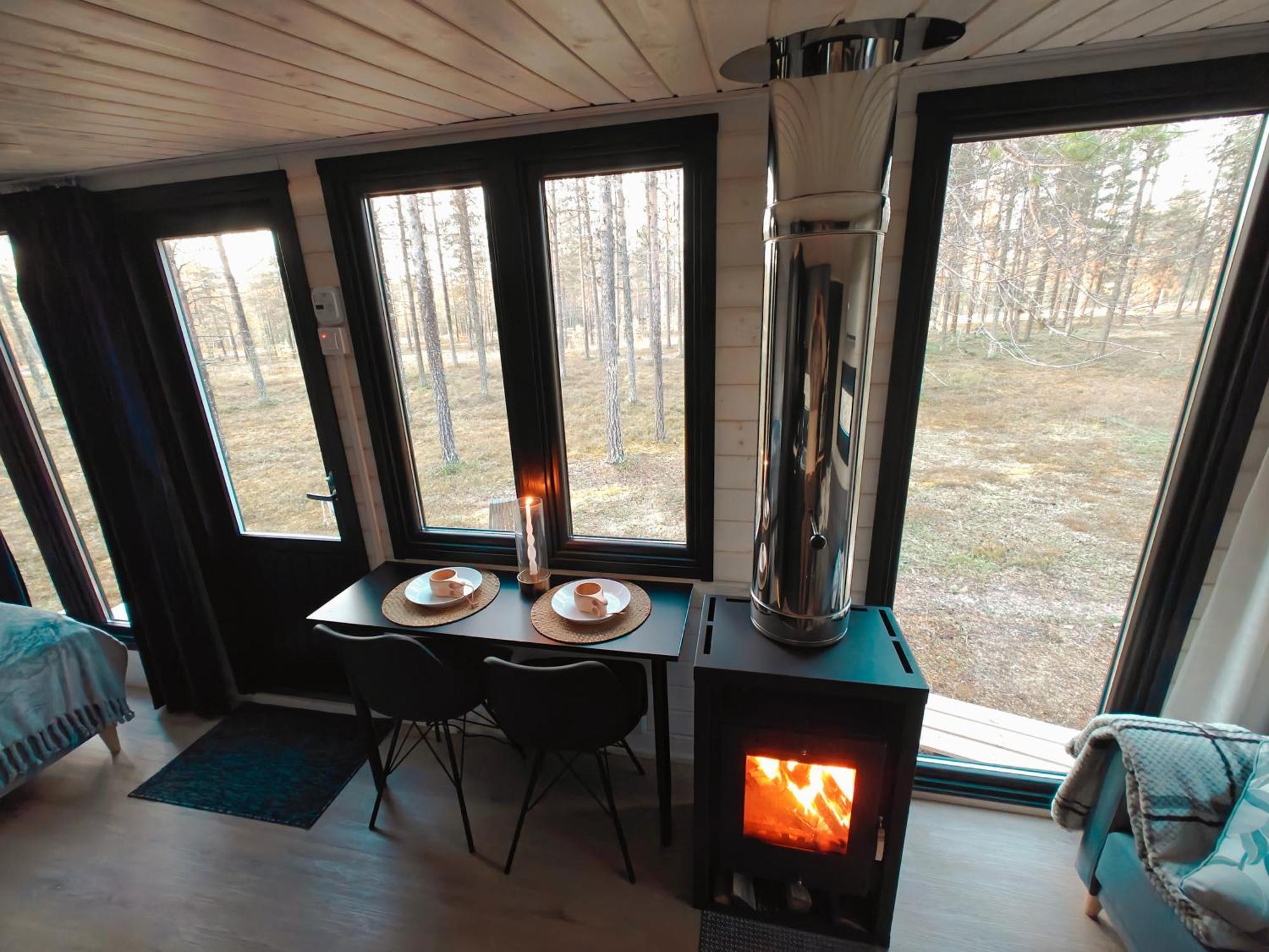 Lapland Riverside, Landscape Cabin, Kuukkeli 6, Yllaes, Tiny Home With Sauna, Fireplace, Terrace, Bbq, Wifi, Ski, Fishing, Pets Ok Äkäslompolo Buitenkant foto